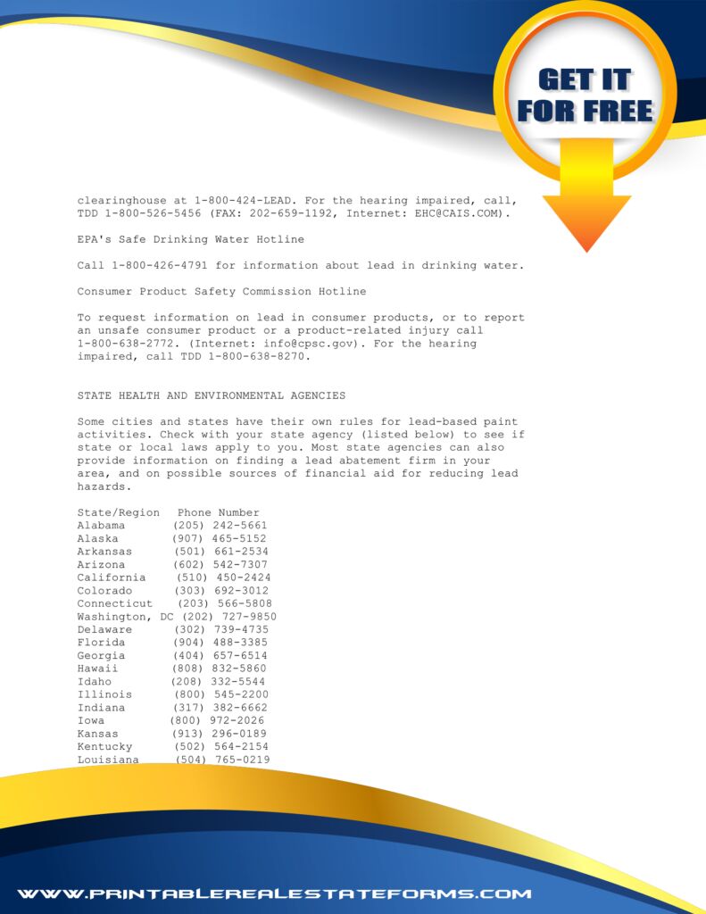 Free  Lead Pamphlet Forms Simple  Lead Pamphlet Template